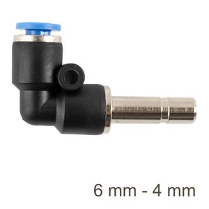 Red. Insert Elbow Pu 6mm - 4mm